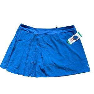 Lole Blue Pleated Skater Mini Skirt for Athletic Wear